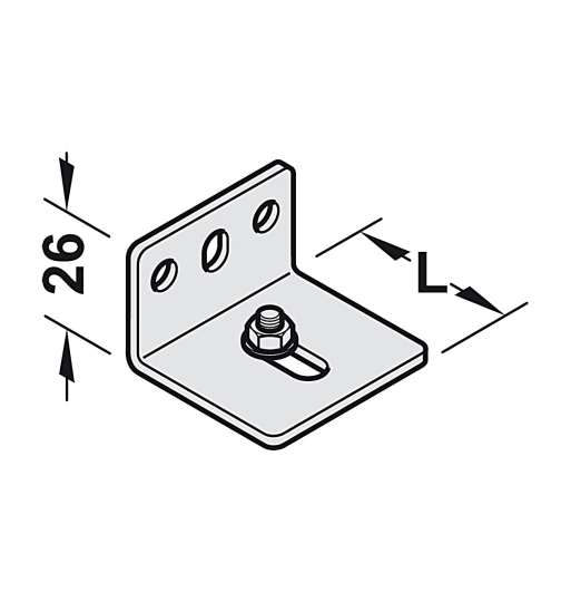 Bát treo tường Hafele - Ray trượt và phụ kiện (phù hợp với 120-P, 120-K, 120-O VÀ 120-I) 940.42.061