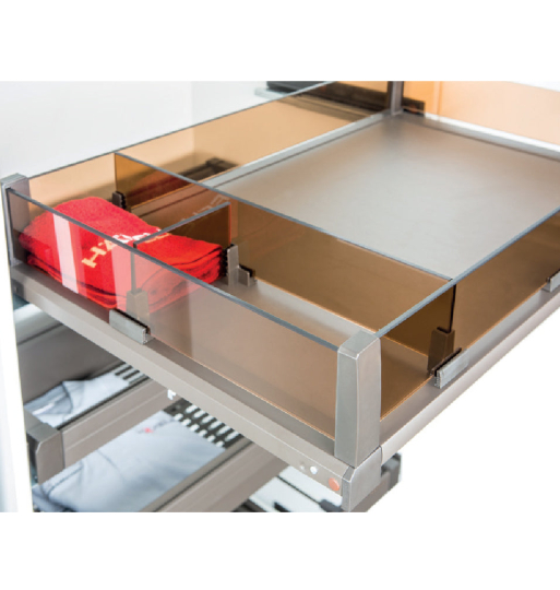 Khay chia cho rổ kéo bằng kính Hafele 807.96.820