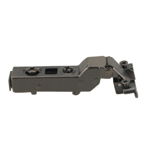 Bản lề Hafele Metalla SM 110° cho cửa khung nhôm, đóng giảm chấn - Lắp trùm nửa 315.26.711