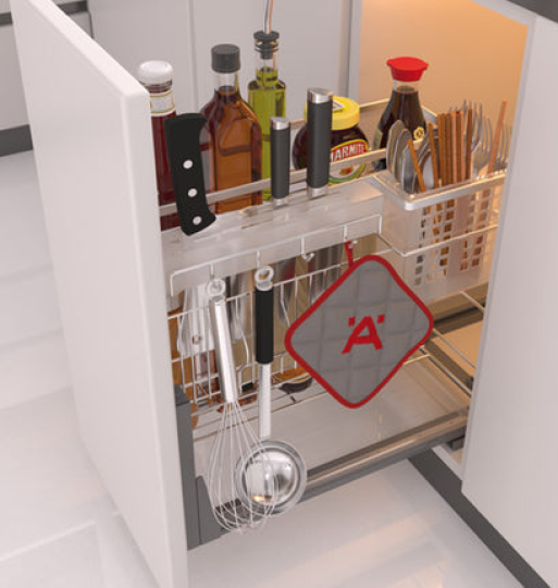 Bộ rổ gia vị Hafele - Sonata ( có kèm khay đũa ) 549.20.012