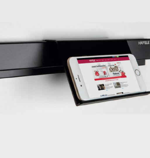 Giá đỡ máy tính Hafele bảng màu đen 143X45X106MM 523.00.320