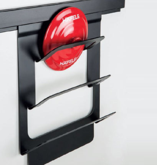 Kệ treo nắp Hafele, dĩa màu đen 523.00.350