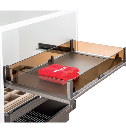 Rổ kéo bằng kính Hafele 807.95.871