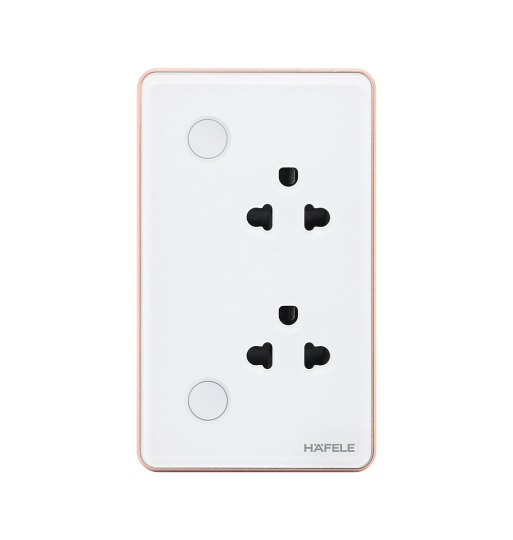 Ổ cắm âm tường thông minh Hafele - HSL-WSS01B/W 820.71.007