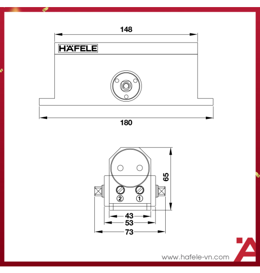 Thiết Bị Đóng Cửa Tự Động 80kg Hafele 499.30.003