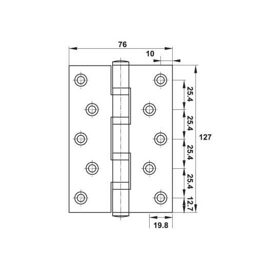 Đế của bản lề Hafele không giảm chấn - Metalla 110° tiêu chuẩn không giảm chấn 311.03.104
