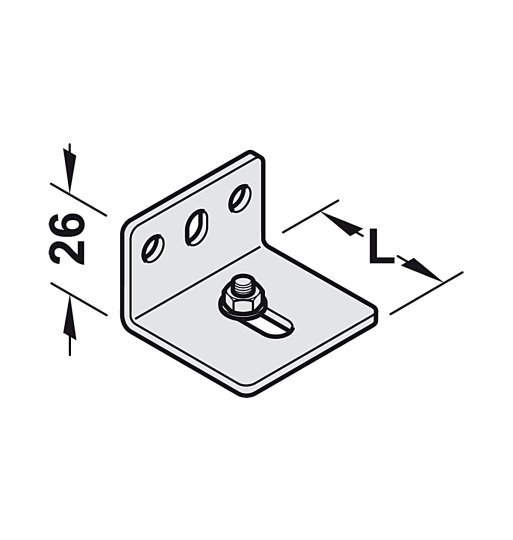Bát treo tường Hafele - Ray trượt và phụ kiện (phù hợp với 120-P, 120-K, 120-O VÀ 120-I) 940.42.061