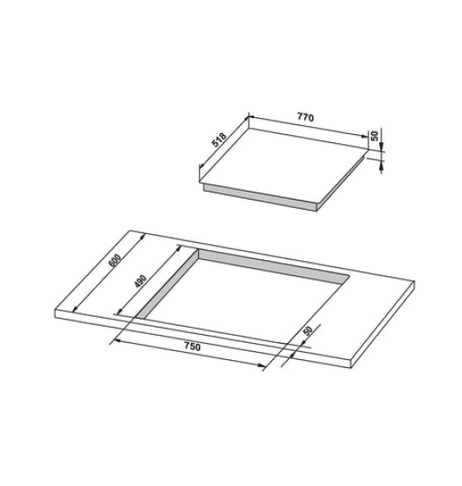 Bếp từ 3 vùng nấu Hafele HC-IS773EA 535.02.242