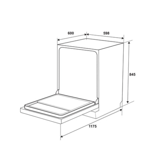 Máy rửa chén độc lập Hafele HDW-F605B 535.29.660