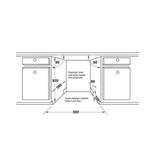 Máy rửa bát âm tủ Hafele HDW-FI60AB, Series 600 538.21.330