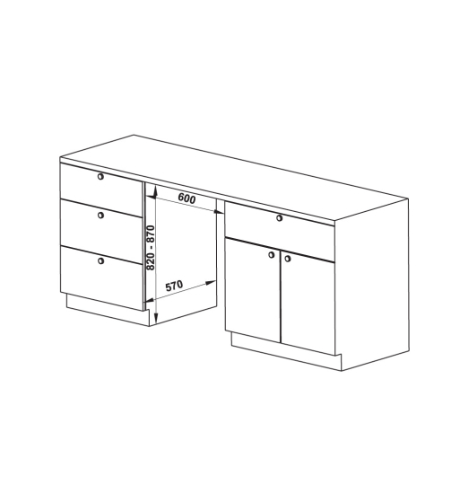 Máy rửa chén âm tủ toàn phần Hafele HDW-FI60D 533.23.320