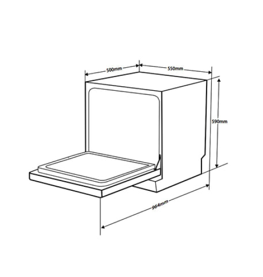 Máy rửa chén để bàn Hafele HDW-T5551B 538.21.340