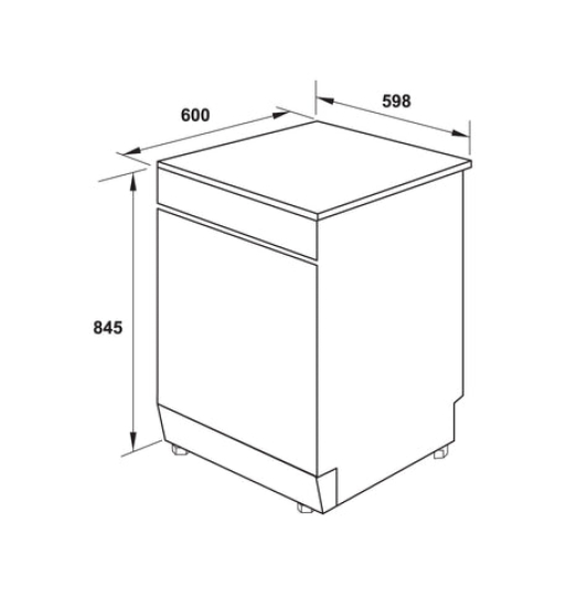 Máy rửa chén độc lập Hafele HDW-F60G 535.29.590