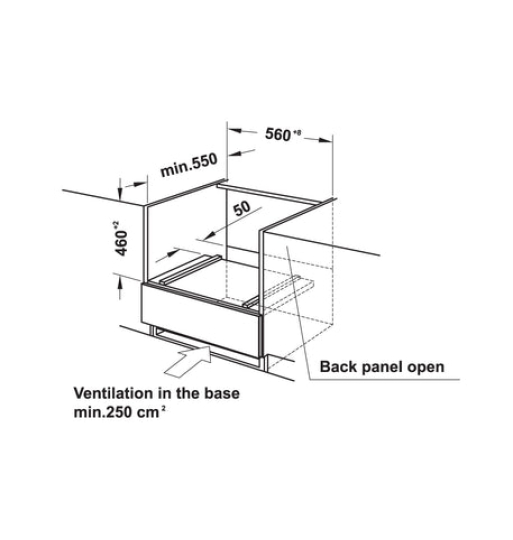 Lò nướng kết hợp vi sóng âm tủ Hafele 50 lít HCO-8T50A, Series 800 538.01.431