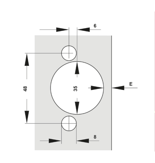 Bản Lề Lọt Lòng Metalla SM DIY 110º Hafele 315.07.115