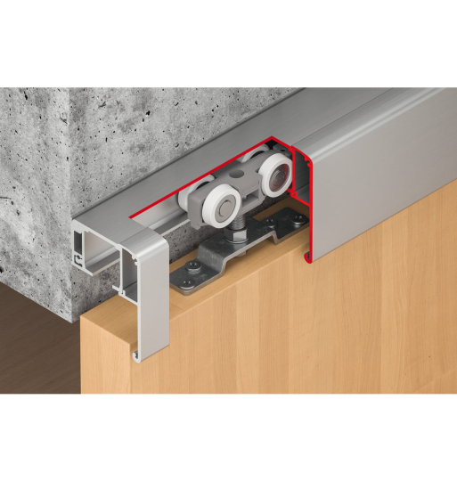 Bộ phụ kiện cho 1 cửa Hafele (không bao gồm ray trượt) 941.02.037