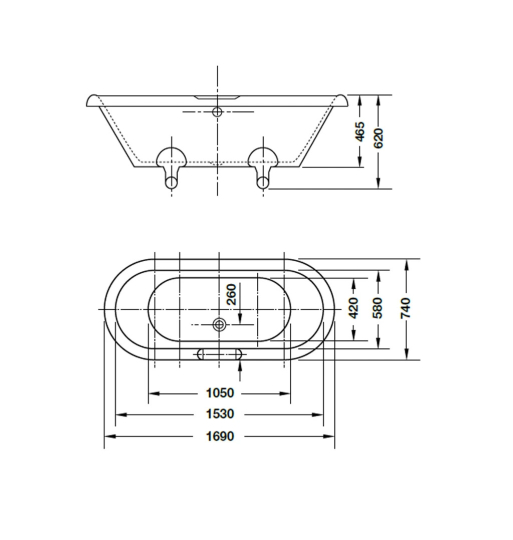 Bồn tắm Hafele Victoria 588.55.650