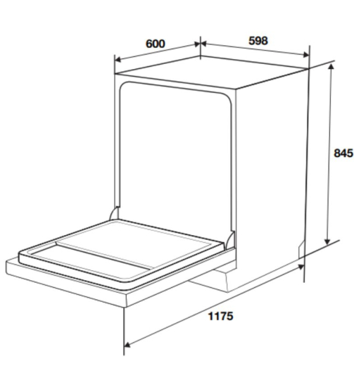Máy rửa chén Hafele HDW-F6072B 535.29.700