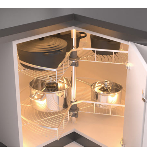 Bộ rổ góc xoay 270 độ Hafele - Mezzo 548.37.011