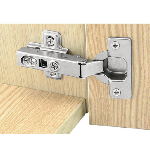 Bản lề Hafele Metalla SM 110° Inox - Lắp trùm nửa 315.06.751