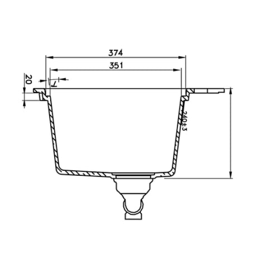 Chậu đá Hafele ESSENCE HS22-GEN1S90M, chậu đơn 577.25.330