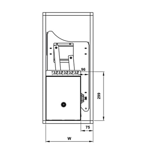 Rổ chén đĩa Hafele với thiết kế lưới dẹt LENTO 504.76.020
