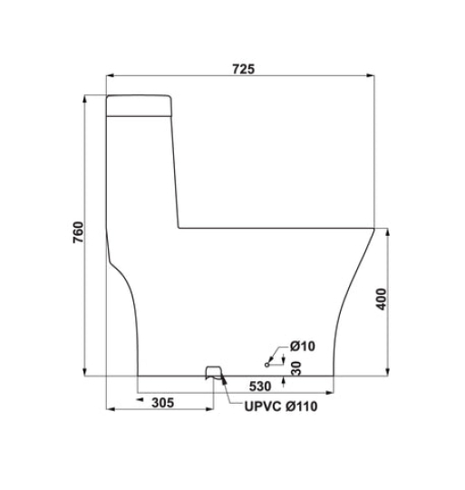 Bồn cầu một khối Hafele Sapporo 588.79.412