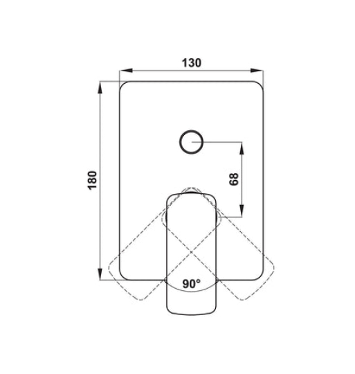 Bộ trộn âm Hafele 2 đường nước Kobe màu đen