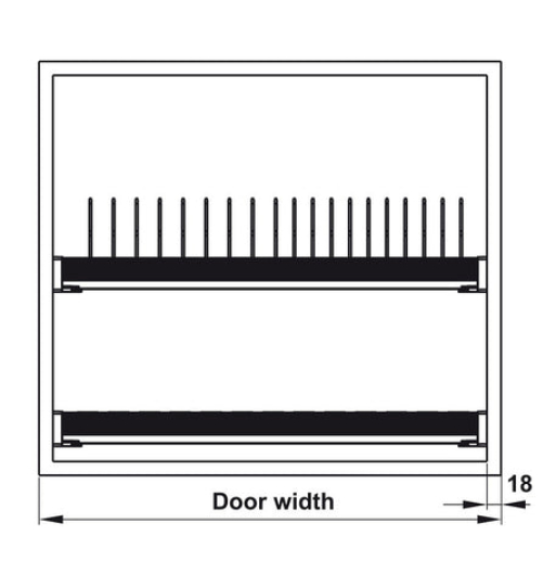 Rổ bát đĩa Hafele PRESTO có khung 544.40.003