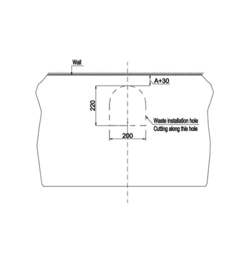 Chậu sứ đặt bàn Hafele - Sapporo 500 588.79.032