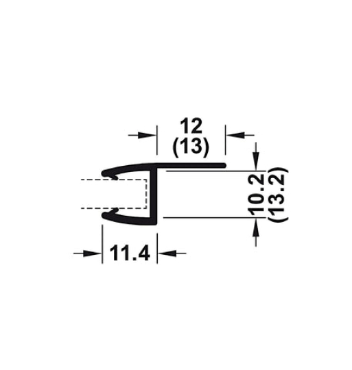 Ron cửa phòng tắm kính Hafele 950.50.008