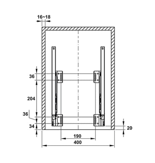 Thùng rác Hafele gắn cánh - Viola 503.48.505