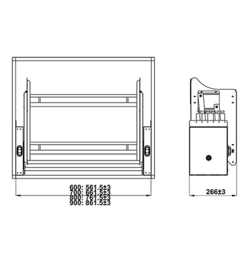 Rổ nâng hạ Hafele - ORIA 504.76.814