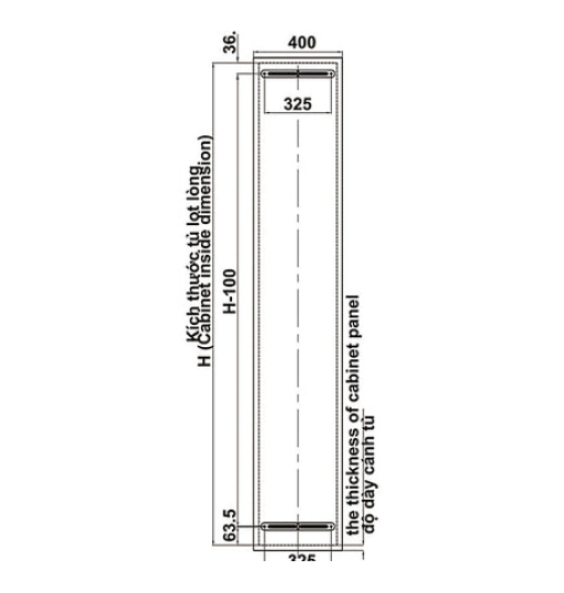 Phụ kiện tủ cao Hafele - KARA PULL 595.80.803