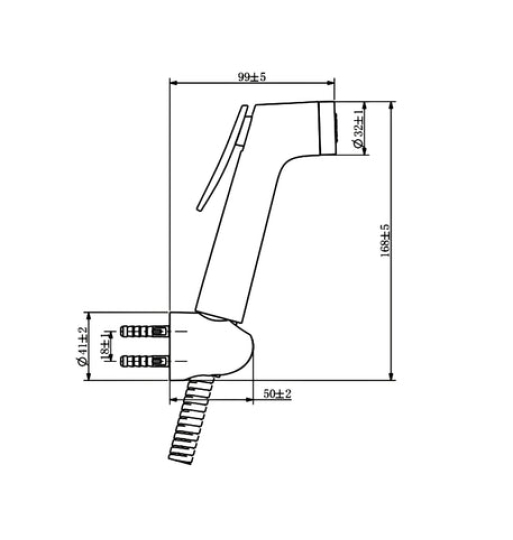 Vòi xịt vệ sinh Hafele Airsense 485.95.039