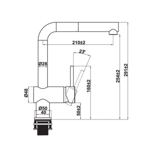 Vòi bếp Hafele HT21-CH1P254 577.55.200