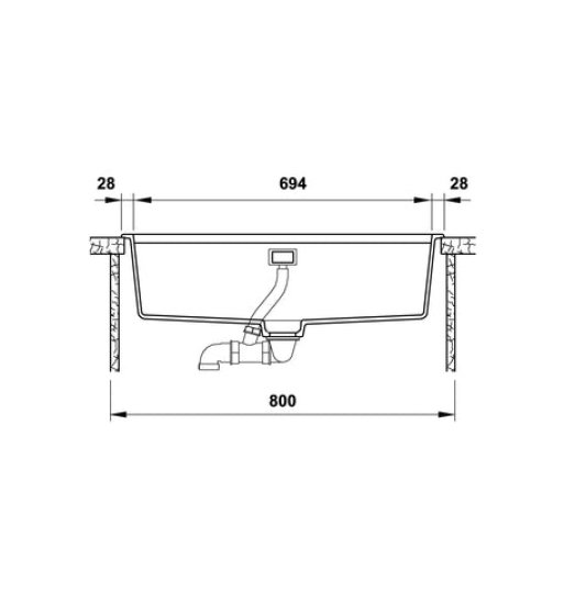 Chậu đá Hafele HS20-GEN1S80 570.30.300