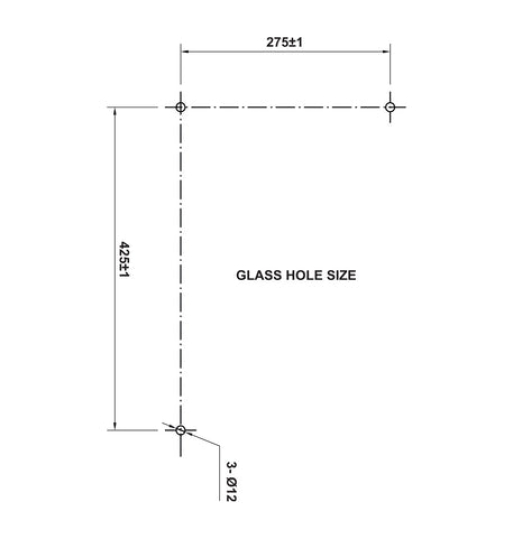 Tay nắm kéo cửa phòng tắm kính Hafele 499.68.222