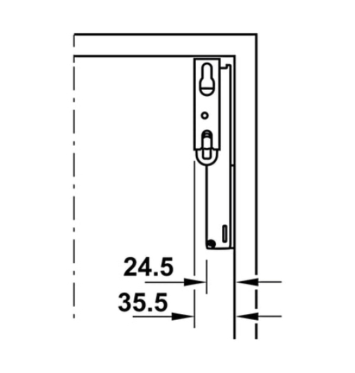 Tay nâng Hafele - Free Space 493.05.911