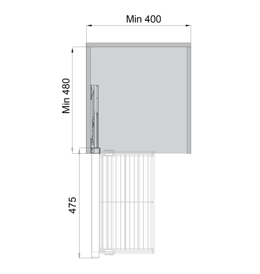 Rổ kéo đa năng Hafele 807.95.880