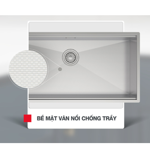 Chậu Rửa Chén Inox HS24-SSN1S-7650 Hafele 567.20.627