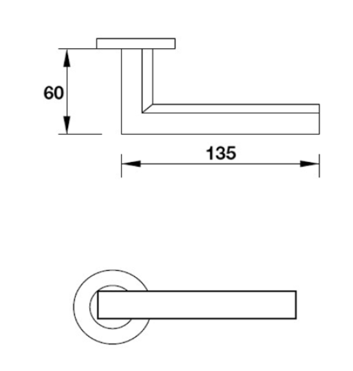 Tay Nắm Gạt Cửa Phòng Hafele 903.99.033