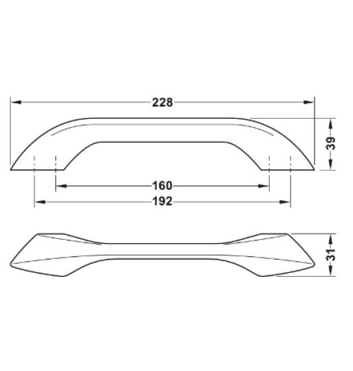 TAY NẮM TỦ HAFELE 106.62.656
