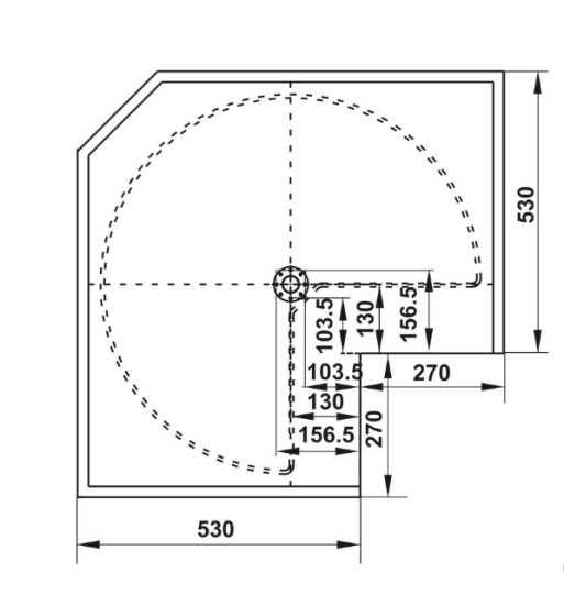 Mâm Xoay Mezzo 270º 800mm Hafele 548.37.011