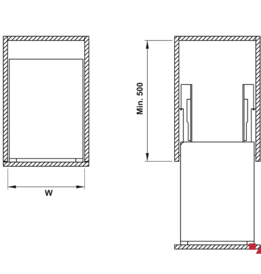 Bộ Rổ Đựng Gia Vị 300mm Hafele 549.20.038