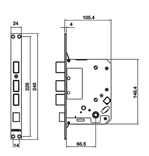Khóa Điện Tử EL7800 PLUS Hafele 912.20.569