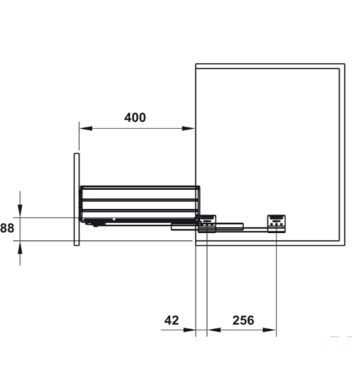 Rổ Đựng Chén Đĩa Cappella 700mm Hafele 549.08.151
