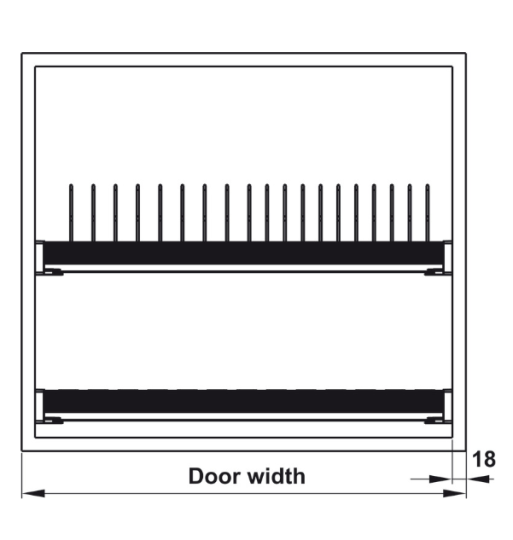 Rổ Chén Đĩa Presto Có Khung 800mm Hafele 544.40.013