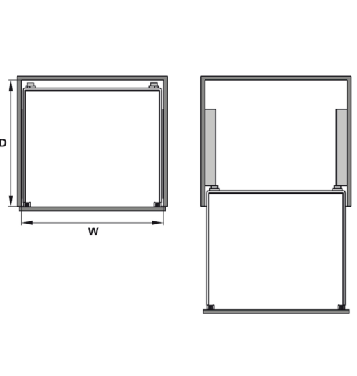 Rổ Đựng Chén Đĩa Cappella 700mm Hafele 549.08.011