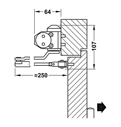Thiết bị đóng tự động Hafele DCL 11 931.84.643